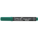 Pica Permanentmarker 2-6mm, Wedge Tip, Green
