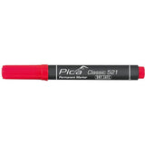 Pica Permanentmarker 2-6mm, Wedge Tip, Red