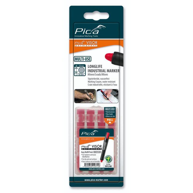 Pica Visor Permanent Replacement Refills Red / Sb