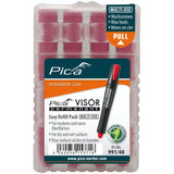 Pica Visor Permanent Replacement Refills Red