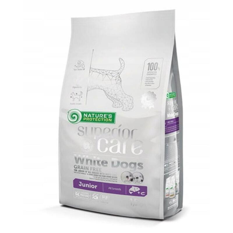 Pienso Para Cachorros Nature'S Protection Superior Care White Dogs Grain Free Junior Salmón   1,5 Kg