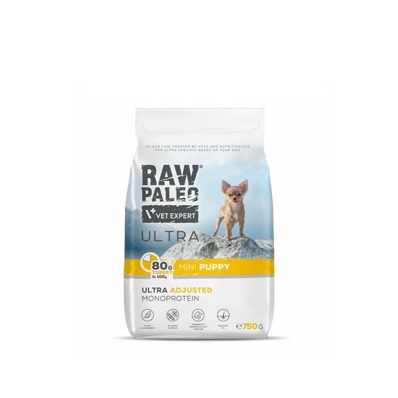 Pienso Para Cachorros Raw Paleo Ultra Mini Puppy Pavo  750 G