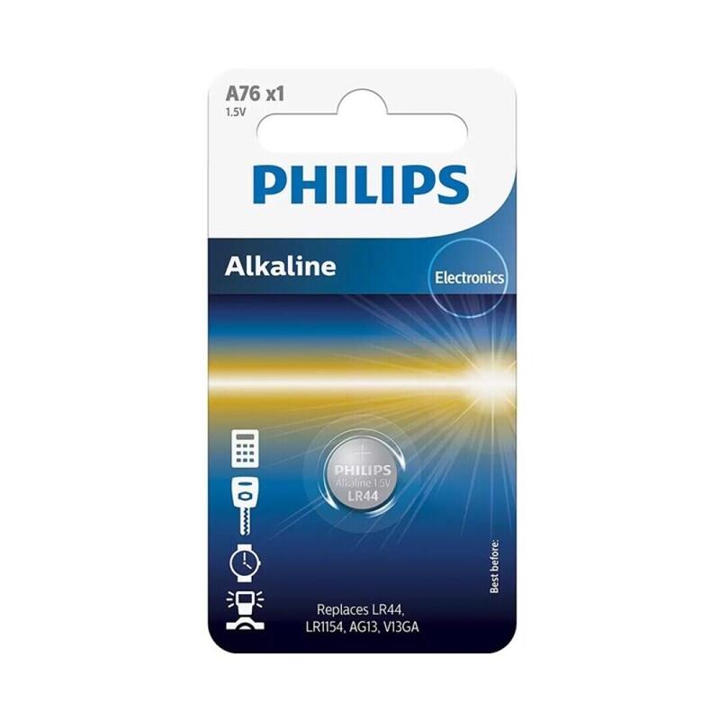 Pila De Botón Philips Lr44 1.5v