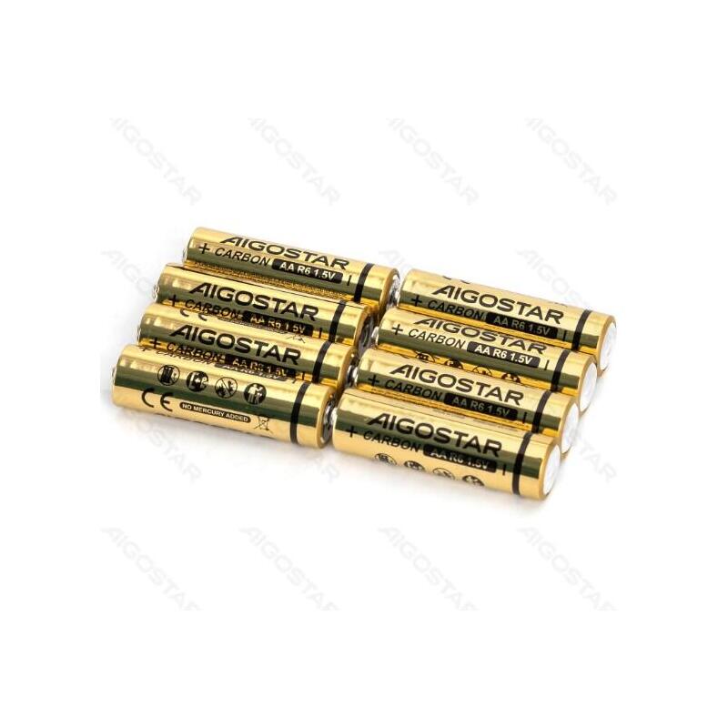 Pila De Carbono-Zinc R6p (Aa) 1.5v 8 Uds Aigostar 8 Uds./ R6p,Aa/ 1.5v
