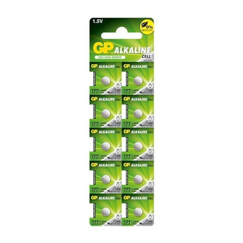 Pilas Alcalinas Mini Gp 177/G4/Ag4/Lr626/Lr66 Blister 10ud.
