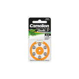 Pilas De Aire De Zinc Camelion 1,4 V A13 Zl13, Paquete De 6, "Sin Mercurio"