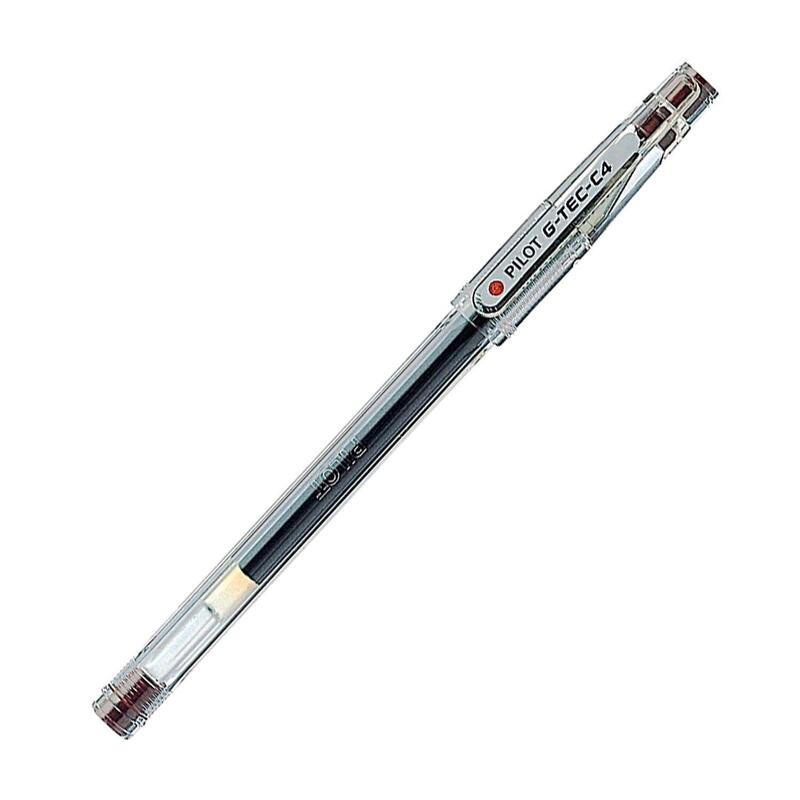 Pilot Boligrafo Tinta Gel Para Escritura Fina Y Precisa Con Cuerpo En Plastico Transparente , Marron