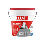 Pintura Acrílica Fachadas Mate F-4 Blanco 4l Titan 125670004