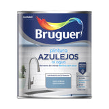 Pintura Azulejos Al Agua Satinado Azul Océano 750 Ml