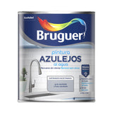 Pintura Azulejos Al Agua Satinado Gris Azulado 750 Ml