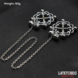 Pinzas De Metal Para Pezones Cadena Y Cascabeles