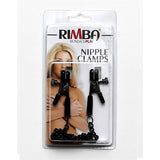 Pinzas Para Pezones Con Cadena Color Negro