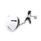 Pinzas Para Pezones Con Cascabeles Blanco/Negro