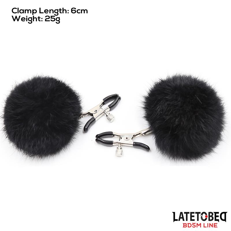 Pinzas Para Pezones Con Pelo Negro