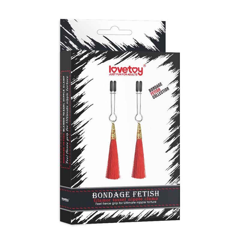 Pinzas Para Pezones Rojo