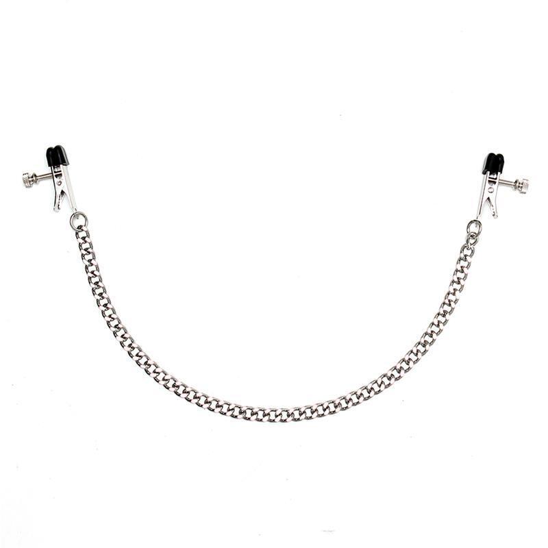 Pinzas Pezones Con Cadena Metal Ajustables
