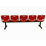Piqueras Y Crespo Bancada Iso Plastic 5 Plazas Pvc Color Rojo ¡Ultimas Unidades!!