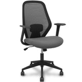 Piqueras Y Crespo Forol Silla Ergo529 Respaldo Malla Negro Asiento Tela Gris Base Piramidal Ruedas Nailon