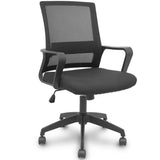 Piqueras Y Crespo Forol Silla Ergo535 Negra Basculante Respaldo Malla Negro Asiento Tela Negro Ruedas Nailon