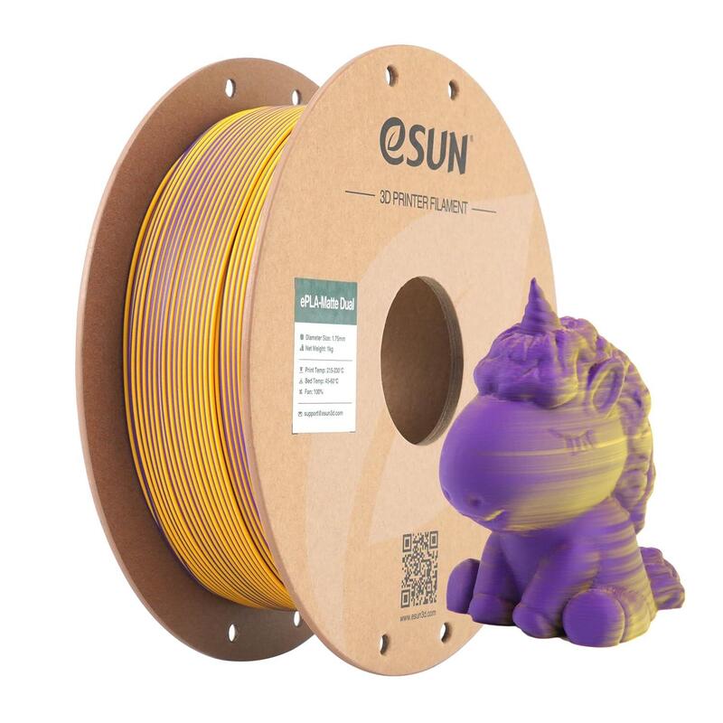 Pla Matte Dual 1,75mm Purple Amarillo 1kg