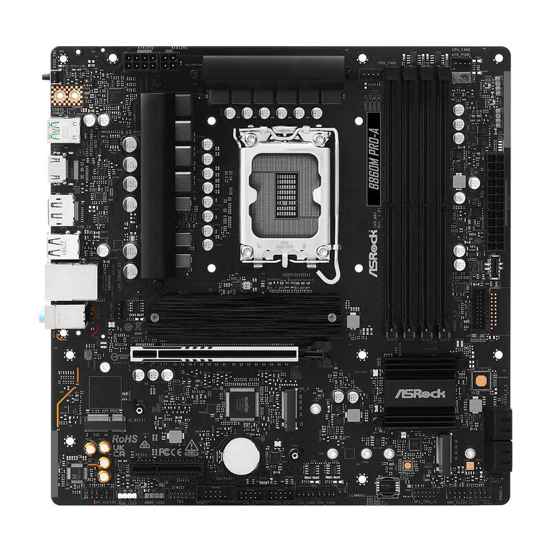 Placa Base Asrock B860m Pro-A 1851 Matx Hdmi Dp Ddr5 90-Mxbrr0-A0uayz