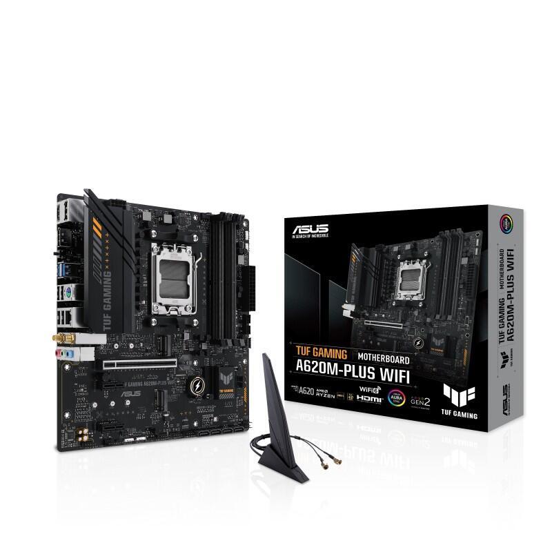 Placa Base Asus Tuf Gaming A620m-Plus Wifi Amd A620 Zócalo Am5 Micro Atx