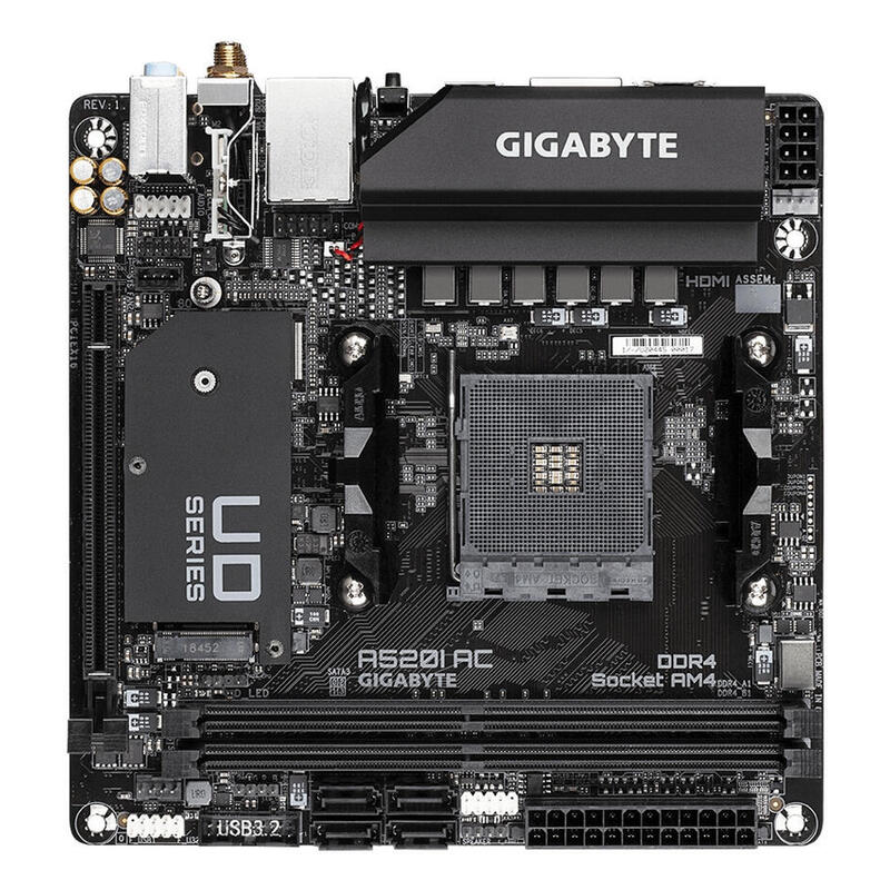 Placa Base Gigabyte A520i Ac Socket Am4 Amd A520 Ddr4 Micro Itx