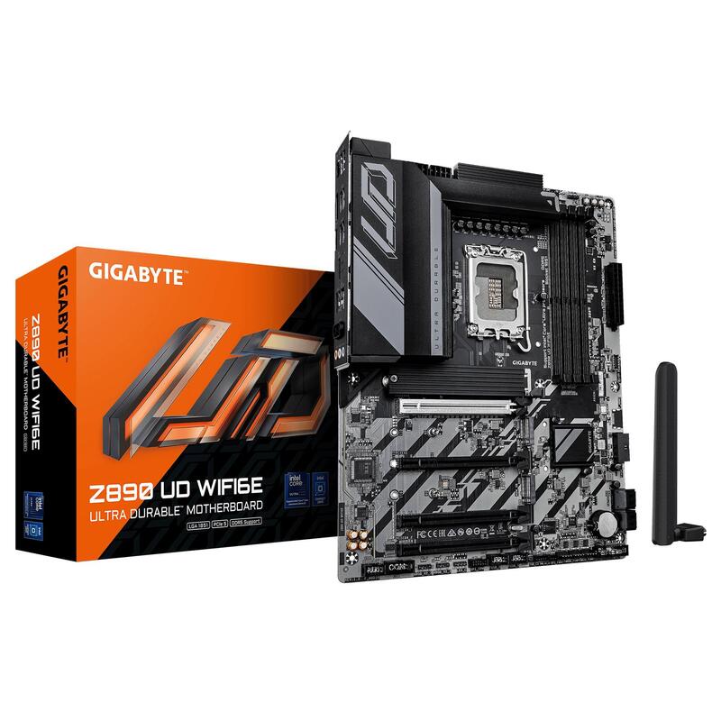 Placa Base Gigabyte Intel Z890 Lga 1851 (Socket V1) Atx Ram Ddr5-Sdram 4xranduras Wi-Fi Sí Bluetooth Sí 3xnúmero De Ranuras M.2 (M) Z890udwifi6e1.2