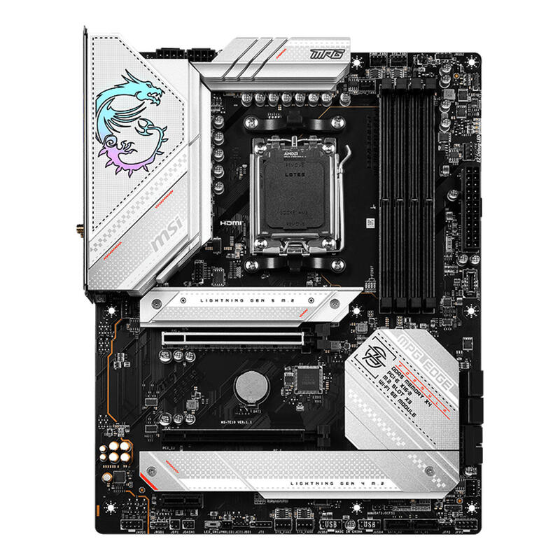 Placa Base Msi Mpg B650 Edge Wifi Amd Socket Am5 Ddr5 Up To 128gb 2xpcie X16 6xsata Atx