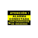 Placa De Alarma Conectada Plástico Pvc Para Interior/Exterior