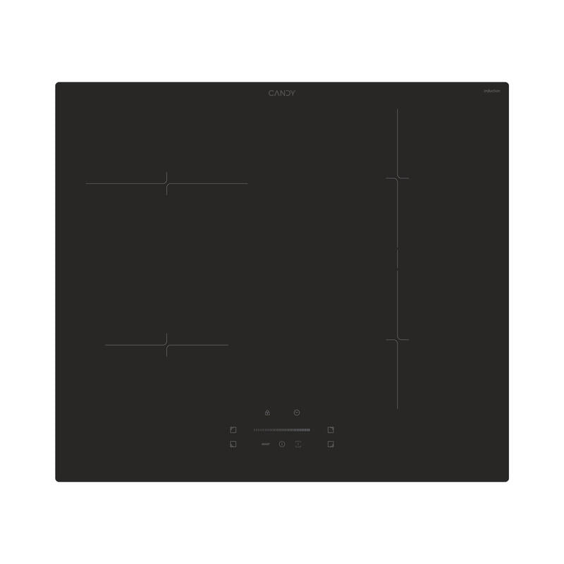 Placa De Cocción Candy Ctp643c Yep, Inducción, Ancho 59 Cm, 4 Zonas De Cocción, Control Táctil, Negra