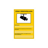 Placa De Zona Videovigilada Plástico Para Interior/Exterior.Homologada Según Normativa Vigente