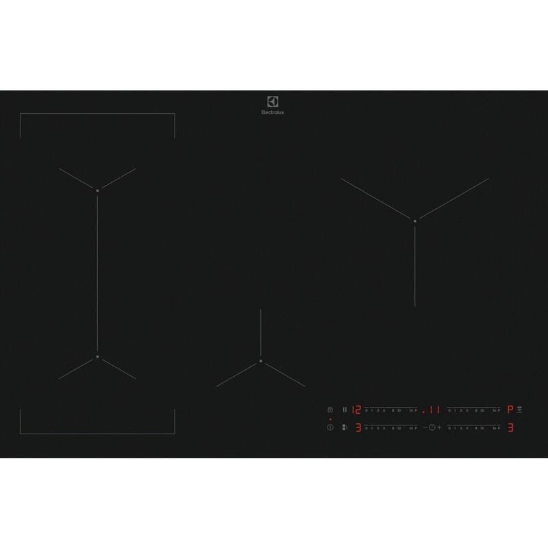 Placa Electrolux Eiv83443ct Negro Integrado 78 Cm Con De Inducción 4