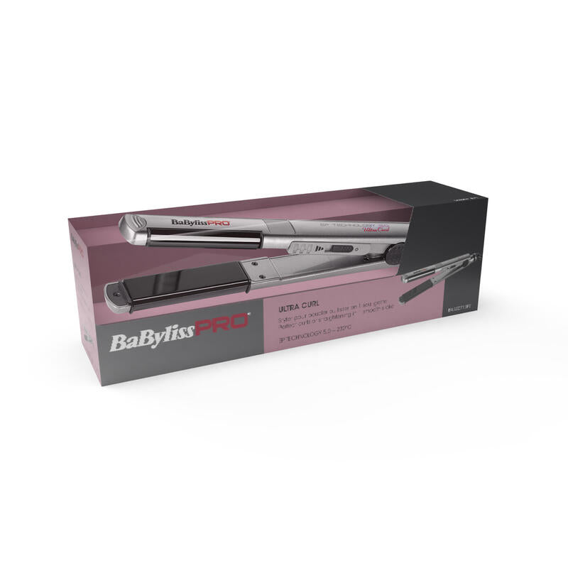 Plancha Alisadora Babyliss Ultracurl Styler 25mm Gris Cálido, Plata 40 W 106,3" (2,7 M)