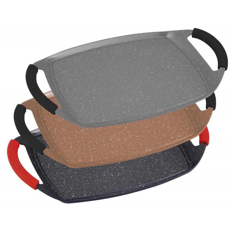 Plancha De Piedra 47 Cm Royal Crown Rc-Gpsc47gr Gris