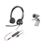Plantronics Poly Studio P5 Kit With Blackwire 332cámara Web Y Auriculares O Altavoces Manos Libres Profesionales
