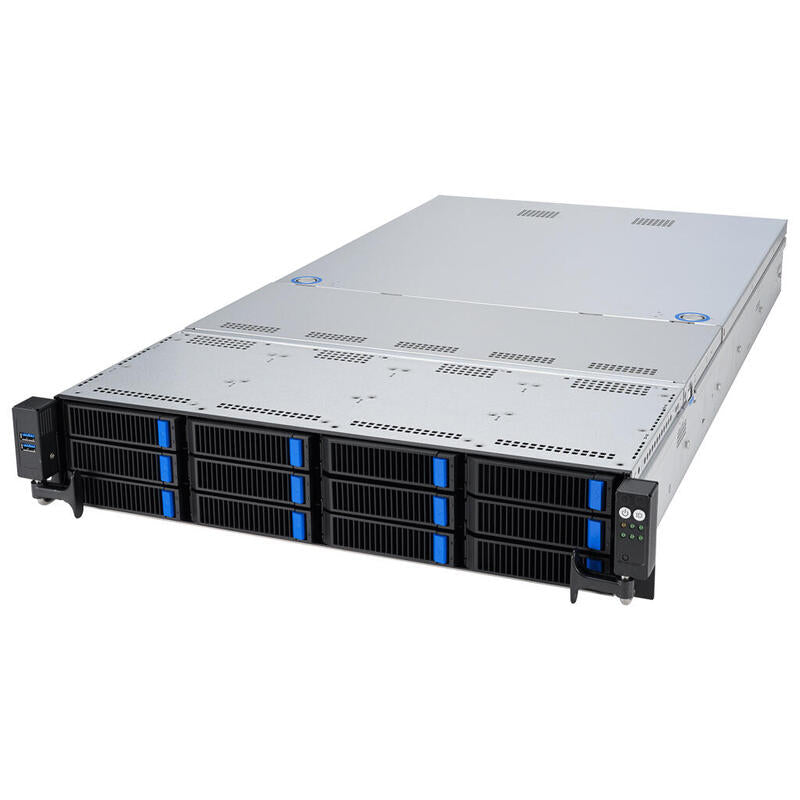 Platforma Asus Rack (2u) Rs520a-E12-Rs24u Amd Epyc 9004 (16x Nvme, 8x Sata/Sas, 2xm.2, 2xgpu, 2x10gbe, Ipmi, 1+1 1600w)