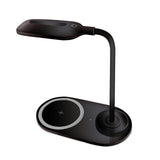 Platinet Lampara De Mesa Led + Cargador Inalambrico Negro