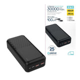 Platinet Power Bank 30000mah Carga Rapida Negro Pmpb30op19