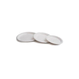 Plato Caña De Azúcar 22,5cm Biodegradable Blanco Pack 50