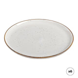 Plato Llano De Porcelana, Akiko, Ø25 Cm, 6 Uds