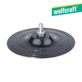 Plato Para Taladro, Fixoflex, Vástago Redondo 8mm Ø125mm 2223000 Wolfcraft