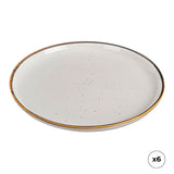 Plato Postre De Porcelana, Akiko, Ø20 Cm, 6 Uds