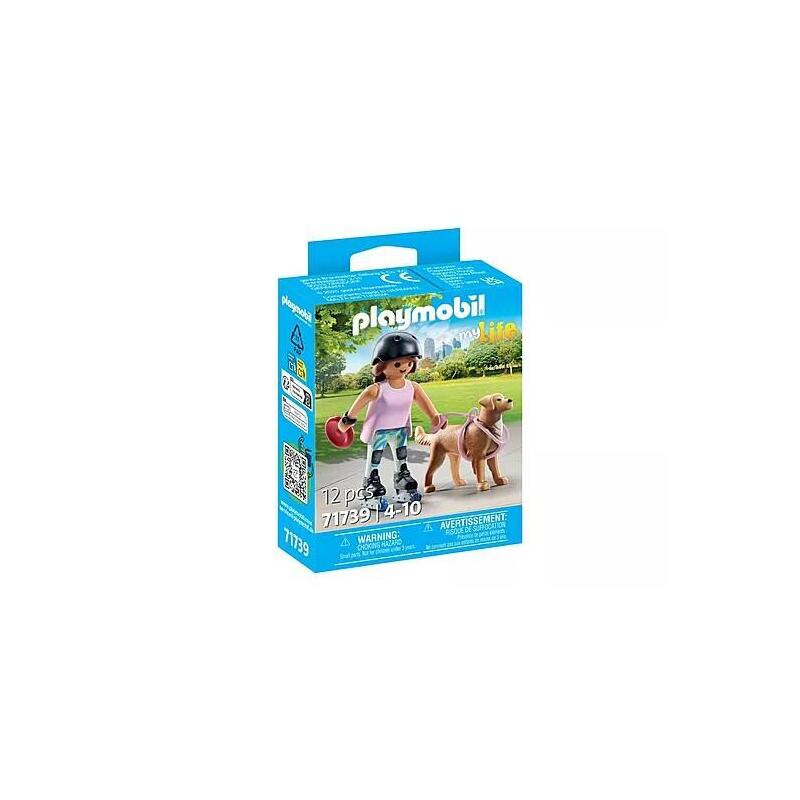 Playmobil 71739 Patinadora Con Retriever