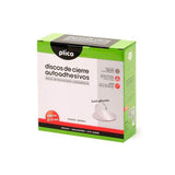 Plico Discos De Cierre Textil Autoadhesivo Ø20mm  -Caja 400 Discos- Blanco