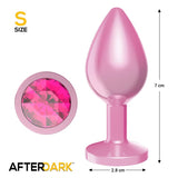 Plug Anal Anodizado Rosa Con Joya Talla S