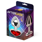 Plug Anal Base Corazón Red Scarlet Talla L