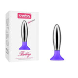 Plug Anal Bobby Metal Y Silicona Púrpura