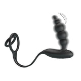 Plug Anal Con Anillo Para El Pene Con Vibración