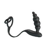 Plug Anal Con Anillo Para El Pene Con Vibración